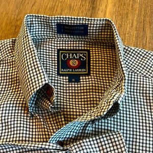 Check pattern button front shirt by Ralph Lauren Chaps | S